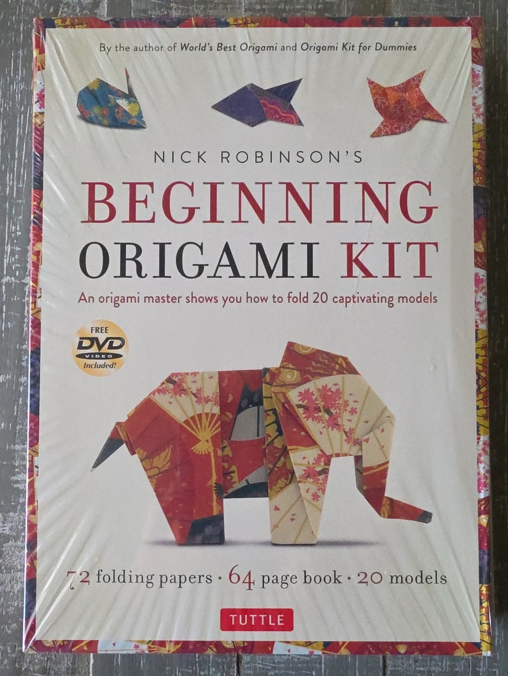 NICK ROBINSON'S BEGINNING ORIGAMI KIT Master Teacher + DVD, Tutorials, 20 Models